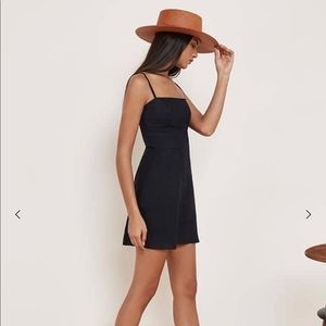 Reformation Auden Dress in Navy